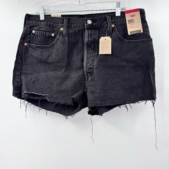Levi's Pants - Levi's 501 Cut Off Shorts Black Size 33
